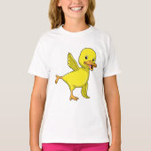 Duck bij Yoga Stretching T-shirt (Voorkant)