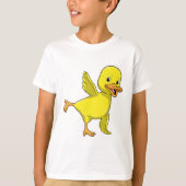 Duck bij Yoga Stretching T-shirt (Voorkant)