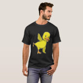 Duck bij Yoga Stretching T-shirt (Voorkant volledig)