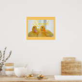 Duck Bird Animal Cute Chick Quack Poster (Keuken)