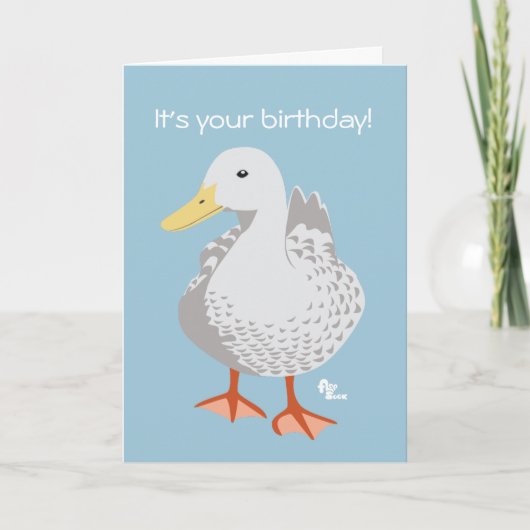 Duck Birthday Kaart (Voorkant)