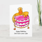 Duck Birthday Kaart (Voorkant)