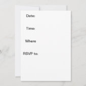 Duck Birthday Party Invitation Kaart (Achterkant)