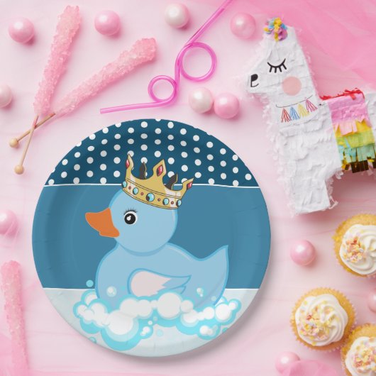 Duck (blauw) Birthday Paper Bord (Feest)