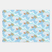 Duck (blauw) Birthday Party Wrapping Paper (Voorkant)