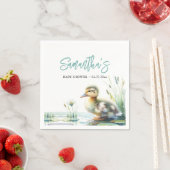 Duck Blue Boy Baby shower Servet (Insitu)