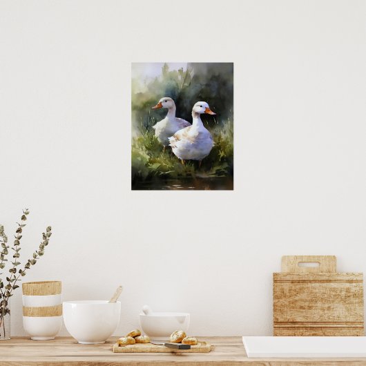 Duck Boerderij Animal Art Print Poster (Keuken)
