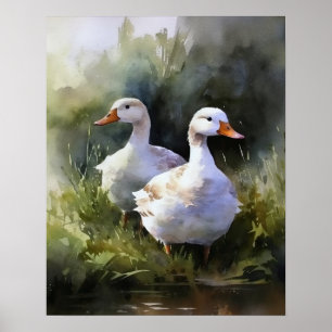 Duck Boerderij Animal Art Print Poster