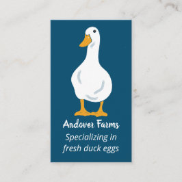 Duck Boerderij White Duck Navy Blue Visitekaartje