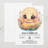 Duck Boho Verjaardag Kaart (Voorkant / Achterkant)