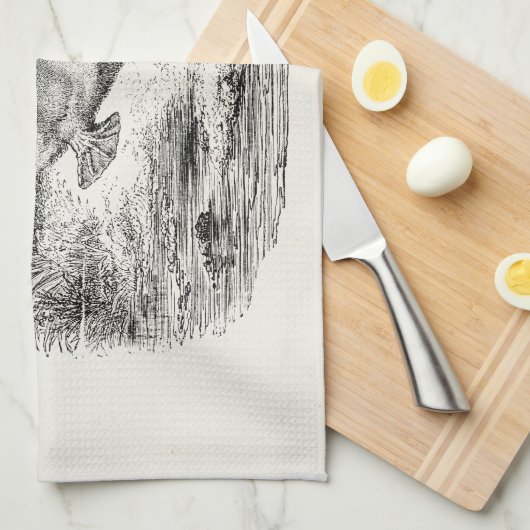 Duck Bond Platypus Persoonlijke Dieren Theedoek (Quarter Fold)