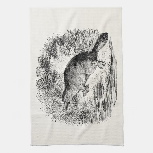  Duck Bond Platypus Persoonlijke Dieren Theedoek (Verticaal)