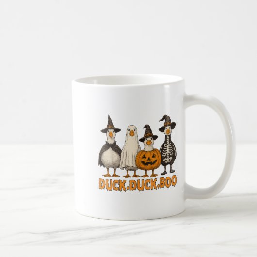 Duck Boo Grappig Schattige Soky Halloween Family G Koffiemok (Rechts)