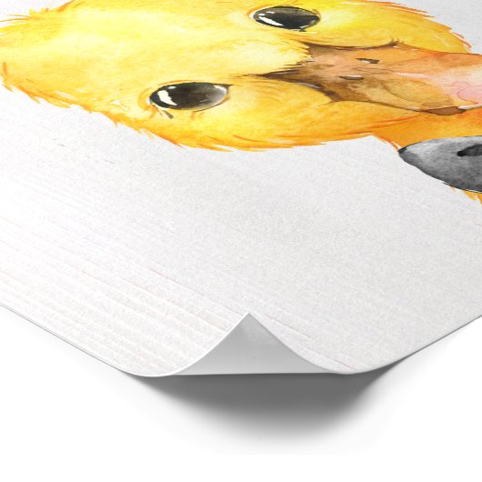 Duck Bowtie Boerderij Nursery Art Print (Hoek)