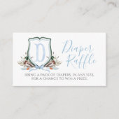 Duck Boy Baby shower Luier Raffle Informatiekaartje (Voorkant)