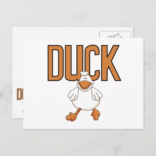 Duck Briefkaart (Voorkant / Achterkant)