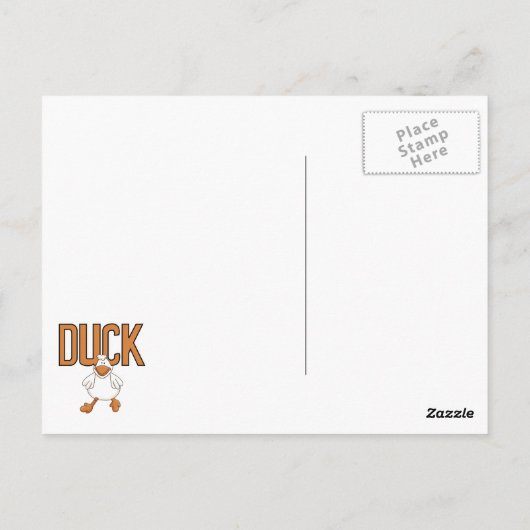 Duck Briefkaart (Achterkant)