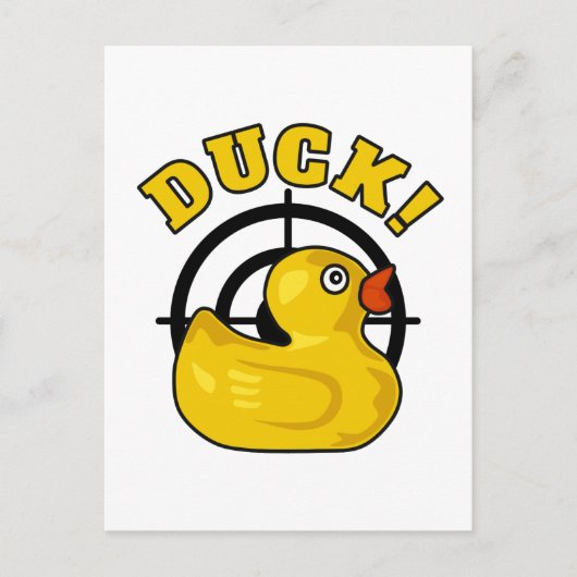 Duck! Briefkaart (Voorkant)