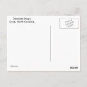 Duck, Briefkaart North Carolina (Achterkant)