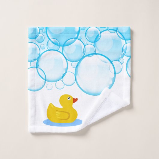 Duck bubbels badkamer handdoek set (Wasdoekje)