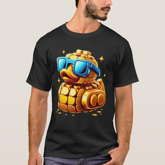 Duck Builder Block Construction Master Gold Sungla T-shirt (Voorkant)