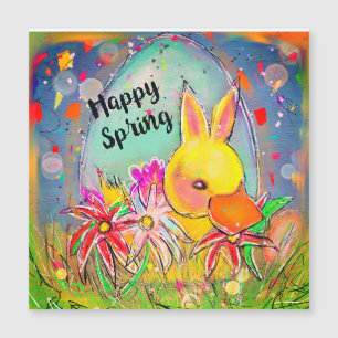 Duck Bunny Spring Easter Kaart
