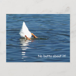 Duck Butt Humor Post Card Briefkaart