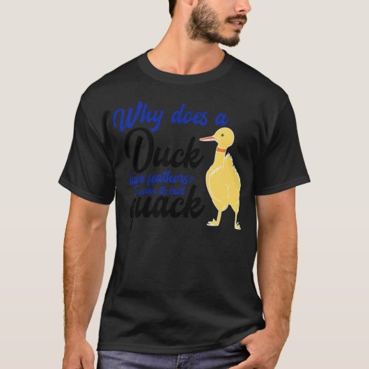 Duck Butt Quack Funny Gift T I Costume labrador re T-shirt (Voorkant)