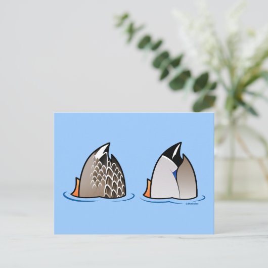 Duck Butts Briefkaart (Staand voorkant)