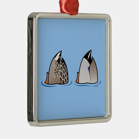 Duck Butts Metalen Ornament (Rechts)