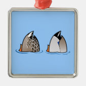 Duck Butts Metalen Ornament (Voorkant)
