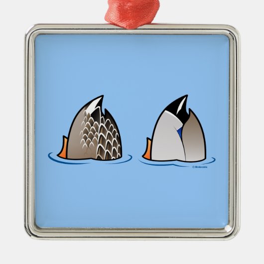 Duck Butts Metalen Ornament (Voorkant)