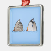 Duck Butts Metalen Ornament (Links)