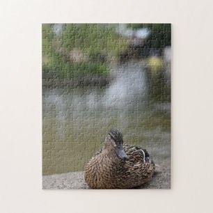 Duck by the Water Bird Natuur Photography Legpuzzel