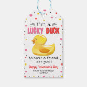 Duck Cadeft Labels, Classroom Valentijns Label Cadeaulabel (Voorkant)