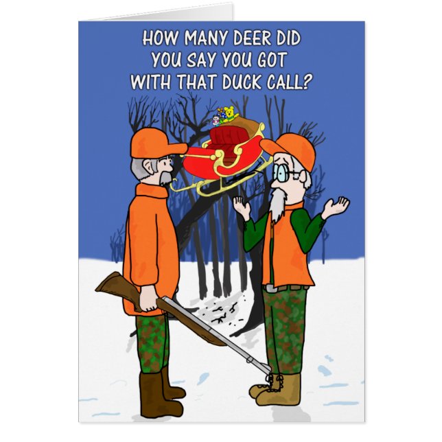 Duck Call Flying Deer Funny Hunter Hunter Hunter (Voorkant)