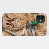 Duck Call Mallard Drake Hun Monogram IPHONE 5 Hoes (Achterkant (horizontaal))