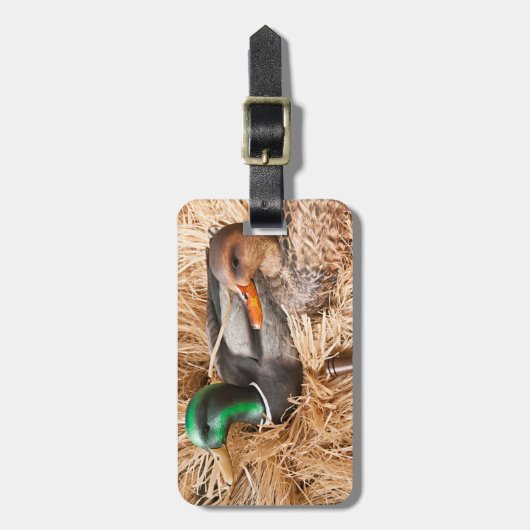 Duck Call Mallard Drake Hunter Bagagelabel (Voorkant verticaal)