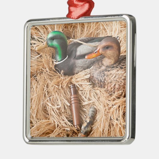 Duck Call Mallard Drake Hunters Ornament (Links)