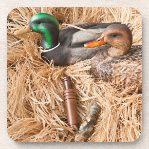 Duck Call Mallard Drake Hunting Hunt Drink Onderze Bier Onderzetter