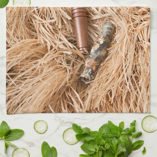 Duck Call Mallard Drake Hunting Kitchen Dish Towel Theedoek (Gevouwen)