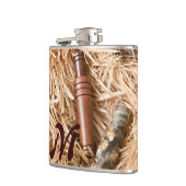 Duck Call Mallard Drake Monogram Whiskey Flask Heupfles (Links)