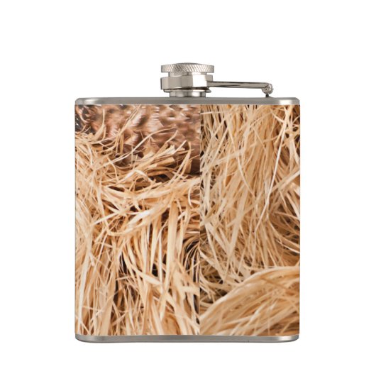 Duck Call Mallard Drake Monogram Whiskey Flask Heupfles (Achterkant)