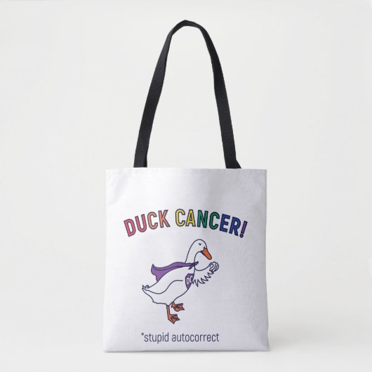 Duck Cancer Tote Bag (Voorkant)