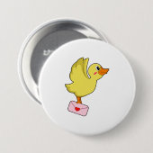 Duck Carrier-duivel Ronde Button 7,6 Cm (Voorkant /achterkant)