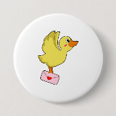 Duck Carrier-duivel Ronde Button 7,6 Cm (Voorkant)