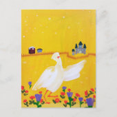 Duck, Castle en Flowers Briefkaart (Voorkant)