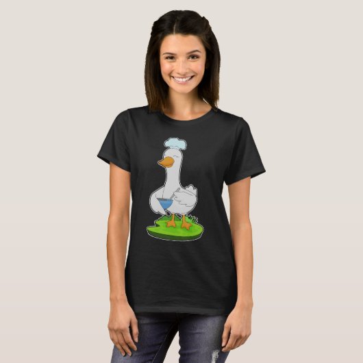 Duck Chef Bowl T-shirt (Voorkant volledig)