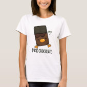 Duck Chocolate Funny Dark Chocolate Pun T-shirt (Voorkant)