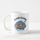 Duck Cloud Funny Weather Pun Koffiemok (Links)
